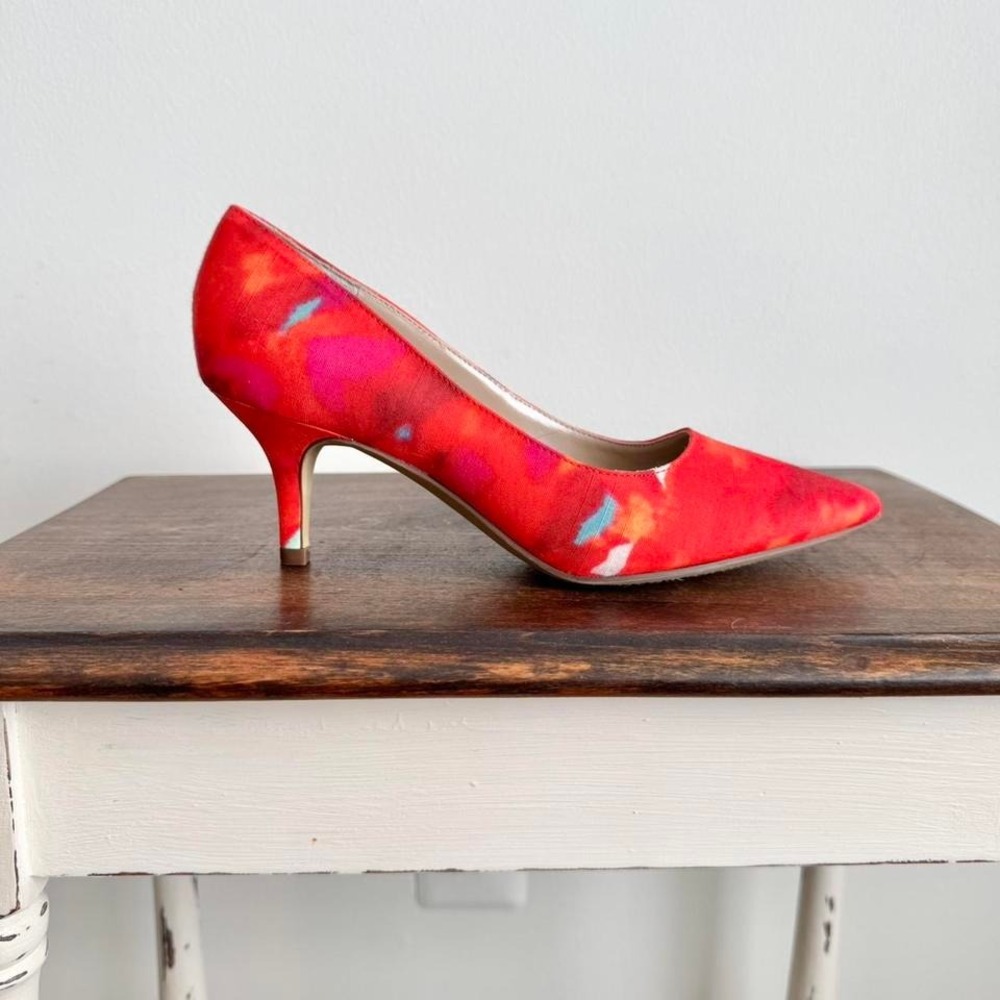 Y2K Coral Orange Heel Size 6 coral pink red y2k‎ 90s bright color